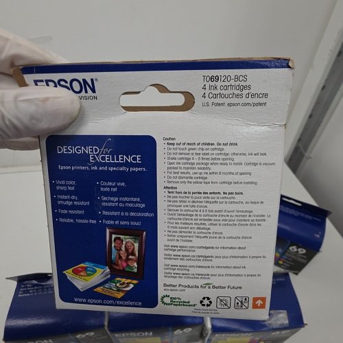 7 *EXPIRED* EPSON 69 DURABRITE ULTRA STANDARD CAPACITY INK CARTRIDGES FOR SELECT EPSON STYLUS AND WORKFORCE PRINTERS - BLACK, CYAN, YELLOW, MAGENTA (MODEL: T069120-BCS) image 6