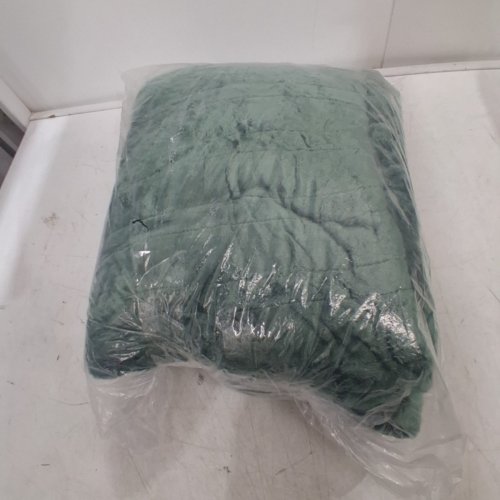 ULTRA‑COZY PREMIUM FLANNEL & SHERPA ELECTRIC HEATED BLANKET - FULL - GREEN (MODEL: HB7284D4) image 6