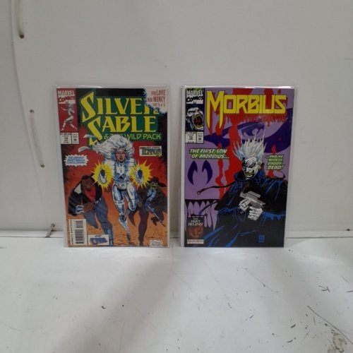 4 ASSTD MARVEL COMIC BOOKS - MORBIUS THE LIVING VAMPIRE #10, SILVER SABLE AND THE WILD PACK #14, CAGE #16, AND SIDPER-WOMAN #1 - VARIOUS AUTHORS image 4