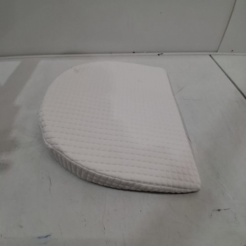 MINI WEDGE MEMORY FOAM PREGNANCY BELLY SUPPORTING PILLOW - 12" X 15" - WHITE image 2