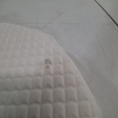 MINI WEDGE MEMORY FOAM PREGNANCY BELLY SUPPORTING PILLOW - 12" X 15" - WHITE image 3