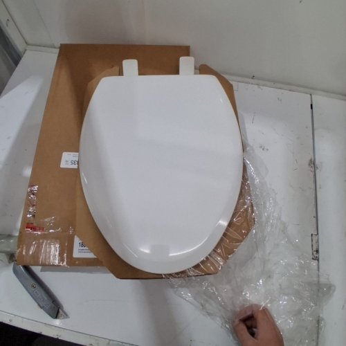 MAYFAIR BY BEMIS NEXTSTEP2 ELONGATED TOILET SEAT WITH BUILT-IN POTTY TRAINING SEAT, SLOW-CLOSE - 18" - WHITE (MODEL: 1888SLOW 000) image 3