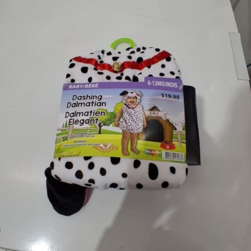 PALAMON DASHING DALMATIAN BABY COSTUME - 6-12 MONTHS - WHITE / BLACK (ITEM: 1770) image 2