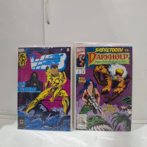 4 ASSTD MARVEL AND IMPACT COMIC BOOKS - GHOST RIDER #36, DARKHOLD #4, #6, THE WEB #11 - VARIOUS AUTHORS image 3