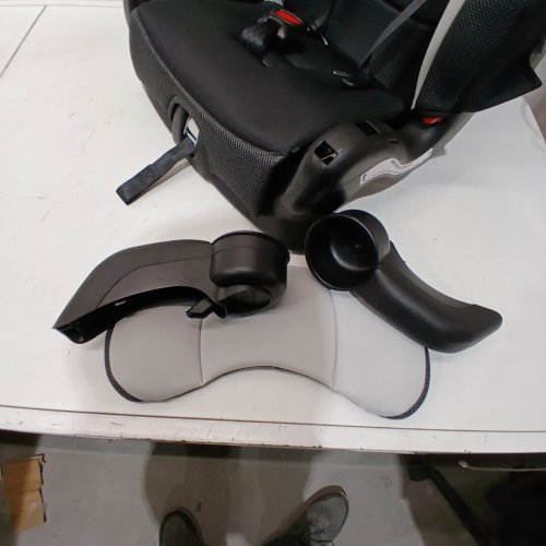 EVENFLO CHASE PLUS 2-IN-1 BOOSTER CAR SEAT FOR KIDS, 5-POINT HARNESS CONVERTS TO HIGH BACK BOOSTER - HURON/BLACK/GREY (MODEL: 30712344C) image 4