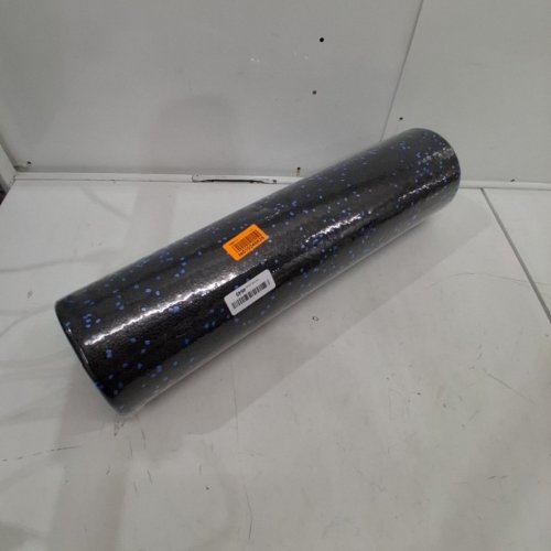AMAZON BASICS HIGH-DENSITY ROUND FOAM ROLLER FOR YOGA & EXERCISE - 24" - BLACK / BLUE SPECKLES image 3