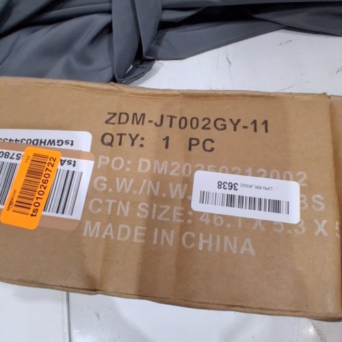 HEAVY DUTY OUTDOOR HAND CRANK RECTANGULAR MARKET UMBRELLA - 7.5FT - GREY (MODEL:ZDM-JT002GY-11) image 2