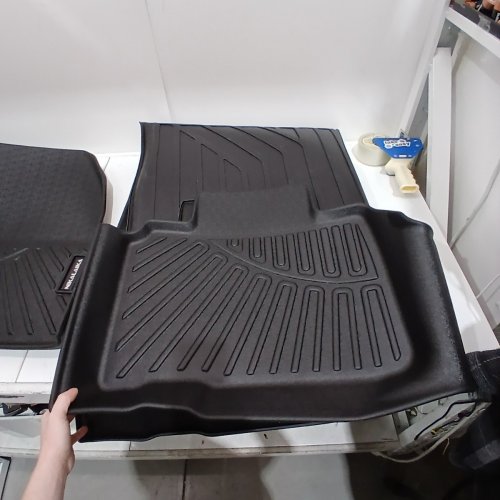 4PC NIKALAIKA ALL WEATHER PROTECTION TPE CARGO LINER FULL SET - FLOOR LINERS & TRUNK MAT FOR 2017-25 FORD EDGE - BLACK image 3