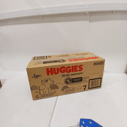 88PK HUGGIES LITTLE MOVERS BABY DIAPERS - SIZE 7 image 2