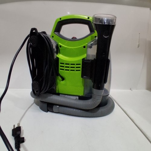 BISSELL LITTLE GREEN PROHEAT PORTABLE DEEP CLEANER/SPOT CLEANER WITH SELF-CLEANING HYDRORINSE TOOL - GREEN/GREY (MODEL : 2513B) image 7