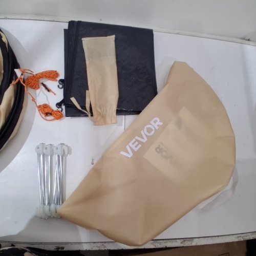 VEVOR CLEAR BUBBLE POP UP SPORTS TENT FOR 2 - 4 PERSONS - 63" X 63" - BEIGE (MODEL:121083) image 3