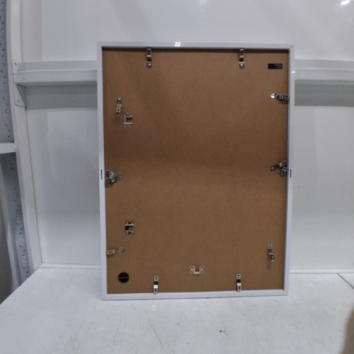 FRAMED CORK BACK PICTURE FRAME - 19" X 25" - WHITE image 3