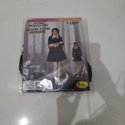 GIRL'S PARTYHOLIC GOTHIC PIGTAILS GIRL - MEDIUM (8/10) - BLACK (STYLE: 50202M) image 2