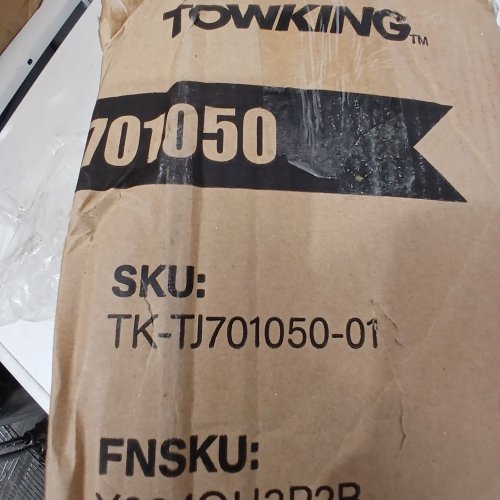 TOWKING SQUARE HEAVY DUTY TRAILER SIDE JACK WIND - 5000LB CAP - 15" JACK + 12" DROP LEG - 3" DROP LEG HOLE SPACING (MODEL: 701050-01) image 2