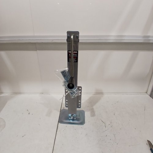 TOWKING SQUARE HEAVY DUTY TRAILER SIDE JACK WIND - 5000LB CAP - 15" JACK + 12" DROP LEG - 3" DROP LEG HOLE SPACING (MODEL: 701050-01) image 4