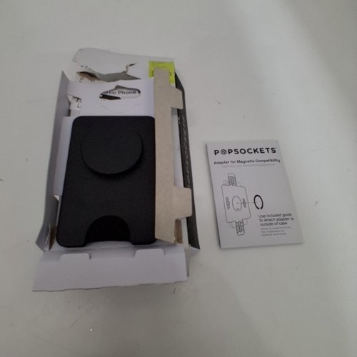 POPSOCKETS POPWALLET+ MAGSAFE CARD HOLDER AND PHONE GRIP - BLACK image 2