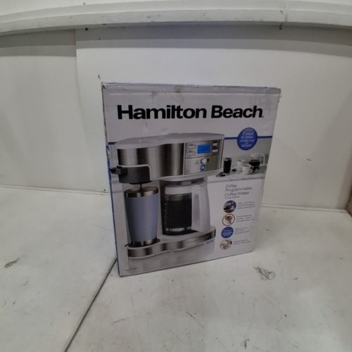 HAMILTON BEACH PROGRAMMABLE DRIP COFFEE MAKER & SINGLE SERVE MACHINE-WAY -12 CUP (MODEL: 49933) image 10