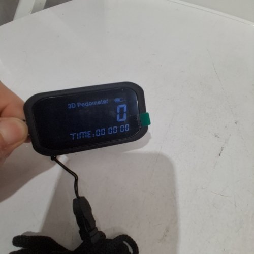 3D PEDOMETER STEP COUNTER FOR WALKING AND RUNNING WITH WAIST CLIP - 1.48" X 2.79" - BLACK image 2
