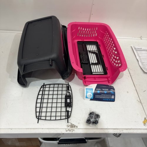 PETMATE EZ LOAD 2-DOOR KENNEL - 19" - PINK/BLACK image 3