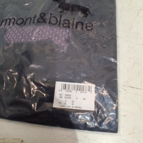 MEN'S HARMONT & BLAINE LOGO IN CONTRAST T-SHIRT - EXTRA LARGE - NAVY BLUE (STYLE : IRP003021055) image 2