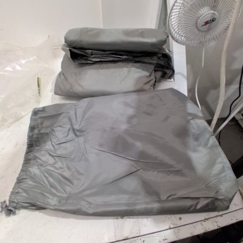 HEAVY DUTY WATERPROOF YACHT COVER - 208" X 114" - GRAY image 2