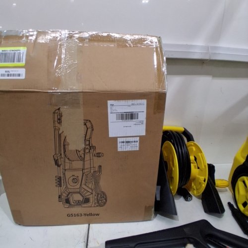 PRESSURE WASHER HIGH PRESSURE CLEANING MACHINE WITH 4 QUICK CONNECT NOZZLES - 20FT HOSE / 35FT CORD - 5000PSI - YELLOW/BLACK (MODEL: G5163-YELLOW / G5168-Y2/PW91600C) image 6