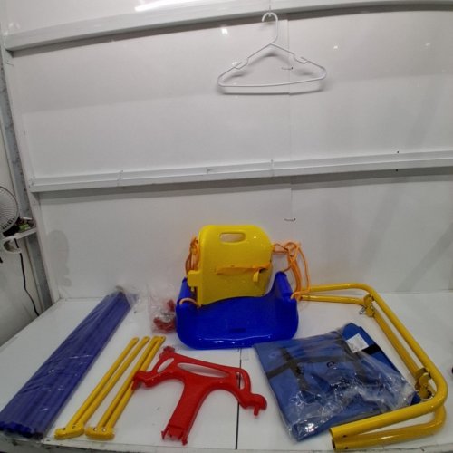 FUNLIO 3-IN-1 SWING SET FOR KIDS WITH TODDLER SAFETY HARNESS - 6M TO 10Y - YELLOW / BLUE / RED (MODEL: SWINGSET07A) image 3