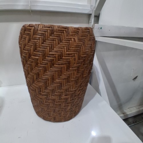 HEARTH AND HAND WITH MAGNOLIA WOVEN PATTERNED OUTDOOR PLANT BASKET - 17" X 14" image 2
