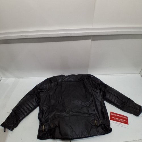 MEN'S JACKETS 4 BIKES PREMIUM NATURAL BUFFALO LEATHER MOTORCYCLE ARMOR BIKER JACKET - EXTRA LARGE - BLACK (STYLE: MLJP1015) image 5