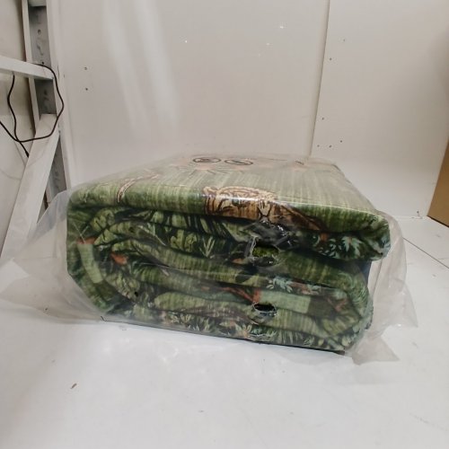 GARVEE LARGE MACHINE WASHABLE JUNGLE THEME ANIMAL AREA RUG - 8FT X 10FT - DARK GREEN FLORAL image 4