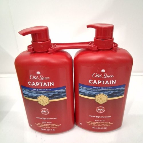 2PK OLD SPICE CAPTAIN BODY WASH - OCEAN MIST - 987ML/EACH image 2