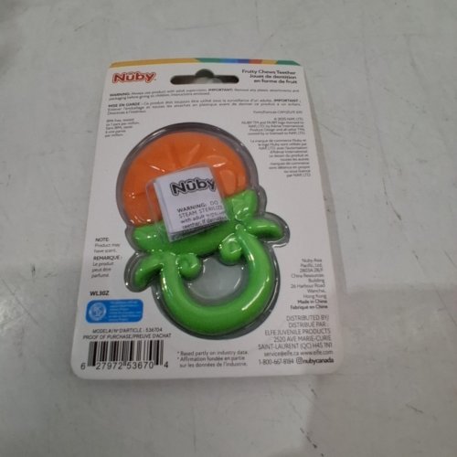 NUBY FRUITY CHEWS BABY SOFT TEETHER - 3 MONTHS AND UP - ORANGE (MODEL: WL302) image 3