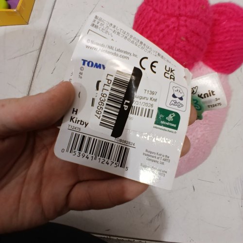 TOMY NUIGURU KNIT KIRBY PLUSH - PINK (STYLE: T12475) image 2