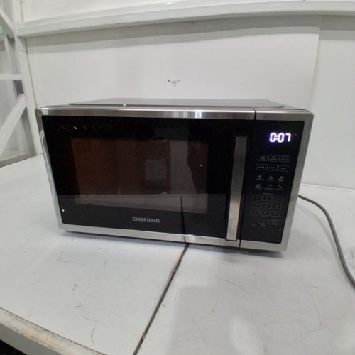CHEFMAN 10 POWER LEVELS ECO MODE CHILD SAFETY LOCK COUNTERTOP MICROWAVE - 1000W - 1.1 CU.FT - STAINLESS STEEL - (MODEL:RJ55-SS-11-CK-CA) image 3