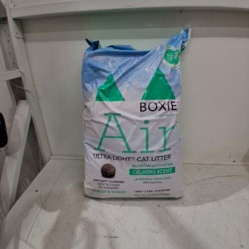 BOXIECAT AIR ULTRA LIGHT CALMING SCENTED PREMIUM CLUMPING LITTER - PLANT BASED FORMULA - 16.5LBS - LAVENDER & CHAMOMILE image 2