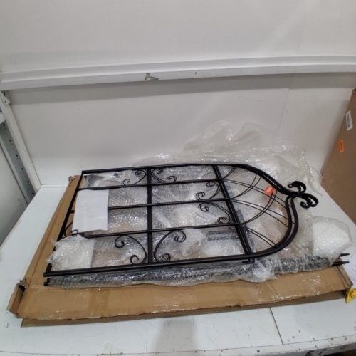 2PK DECORATIVE GARDEN FLOWER TRELLIS - 960 MM X 580 MM X 90 MM - BLACK (MODEL: THPJ51130-2) image 3