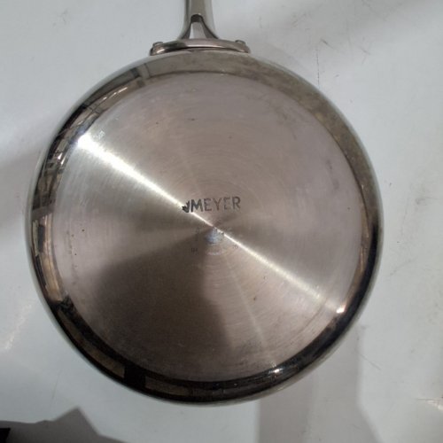 MEYER CONFEDERATION STAINLESS STEEL FRYING PAN - 11.5" - SILVER image 3