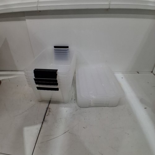 6PK IRIS, STACK & PULL STORAGE BOXES, 12 QUART, CLEAR (TB-42) image 2
