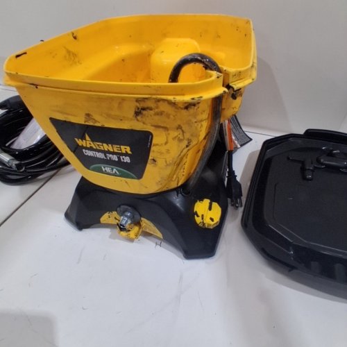 WAGNER CONTROL PRO 130 HIGH EFFICIENCY AIRLESS POWER TANK PAINT AND STAIN SPRAYER - 1600 PSI - 120 V - BLACK/YELLOW (MODEL: 2458605) image 6