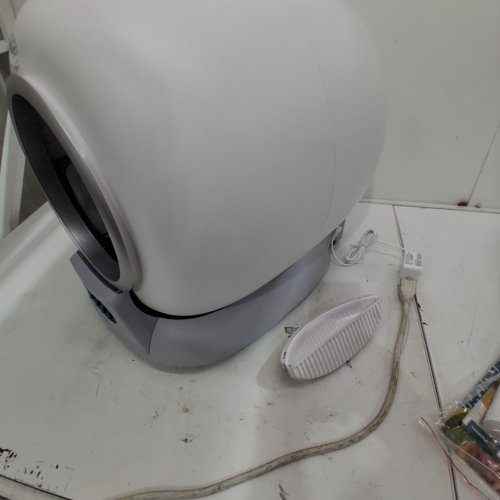 PETCOVE PURRTEK SELF-CLEANING CAT LITTER BOX - ODOR REMOVAL, APP-CONTROLLED LITTER ROBOT SYSTEM FOR MULTIPLE CATS - GREY (MODEL: PC-PRRTK-GRY) image 2