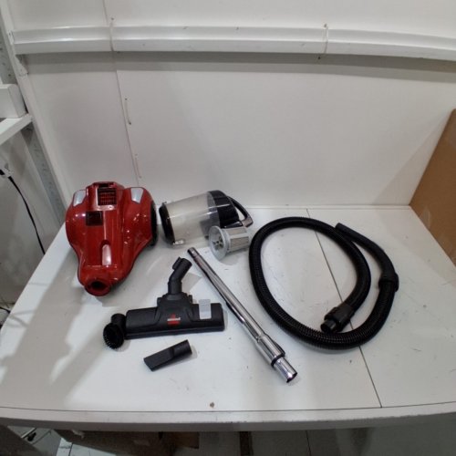 BISSELL ZING II BAGLESS CANISTER VACUUM CLEANER WITH CREVICE TOOL - RED/BLACK (MODEL: 21565) image 3