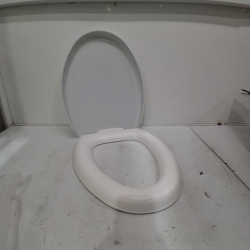 TOILET SEAT PADDING CUSHION WITH LID - 17" - WHITE image 4