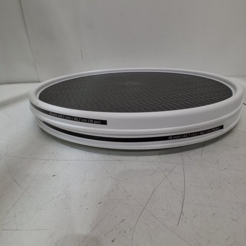 2PK COPCO NON-SKID CABINET TURNTABLE - 18" - WHITE/GREY image 2