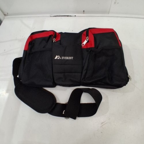 EVEREST GYM BAG WITH WET POCKET - BLACK/RED (MODEL: S223) image 2