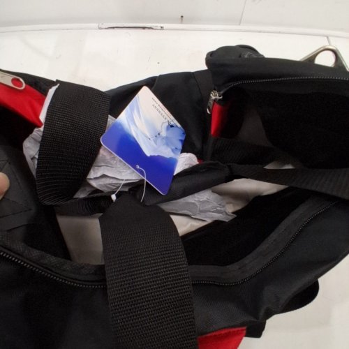 EVEREST GYM BAG WITH WET POCKET - BLACK/RED (MODEL: S223) image 3