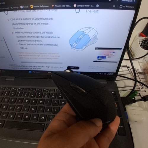 TECKNET RECHARGABLE WIRELESS ERGONOMIC BLUETOOTH VERTICAL MOUSE - BLACK - (MODEL:TK-MS007) image 2