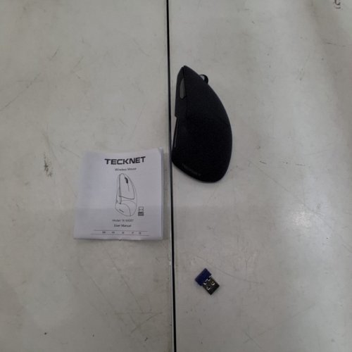 TECKNET RECHARGABLE WIRELESS ERGONOMIC BLUETOOTH VERTICAL MOUSE - BLACK - (MODEL:TK-MS007) image 4