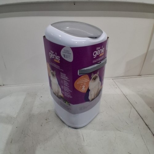 LITTER GENIE PAIL STYLE CAT LITTER WASTE DISPOSAL SYSTEM - WHITE/GREY (MODEL: 00666594210890) image 2