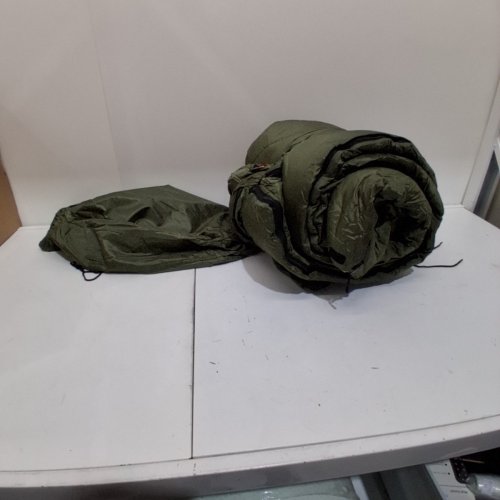 ENVELOPE DOUBLE SLEEPING BAG, 82" X 56" - GREEN image 2