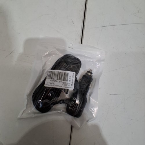 MICRO USB CAR CHARGER 12W LIGHTNING CABLE - 3FT - BLACK image 2